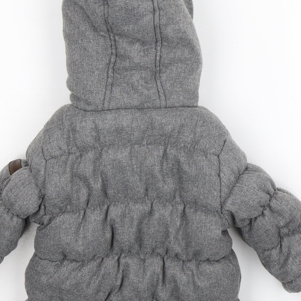 Babaluno Baby Grey   Jacket Coat Size 6-9 Months