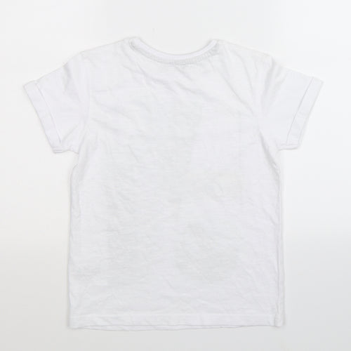 George Boys White   Basic T-Shirt Size 8-9 Years