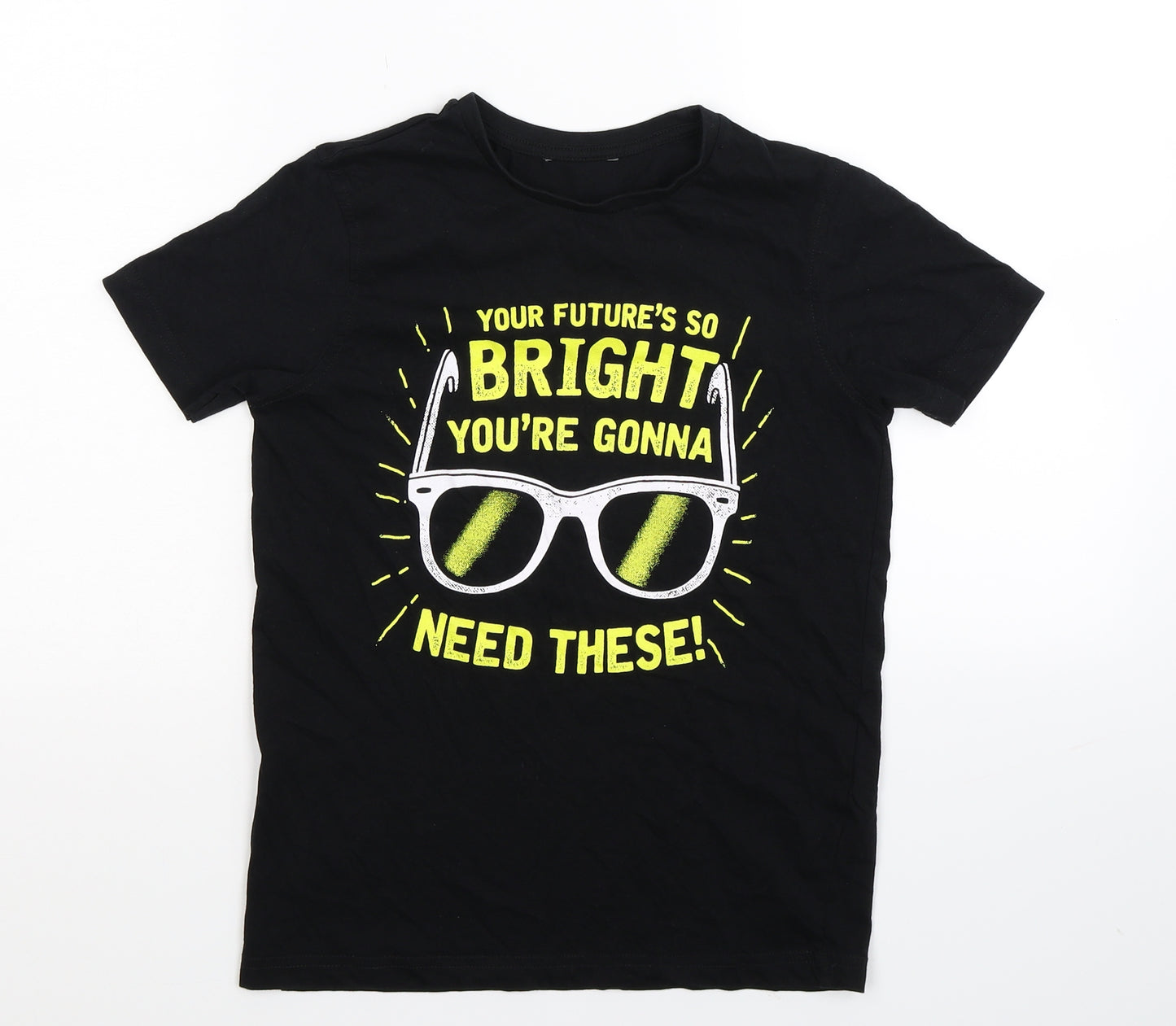 Preworn Boys Black   Basic T-Shirt Size M