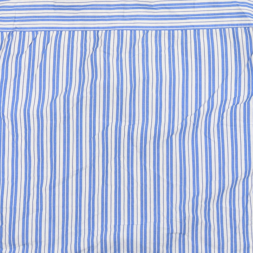 Divided Womens White Striped  Basic Button-Up Size 6  - Oversized