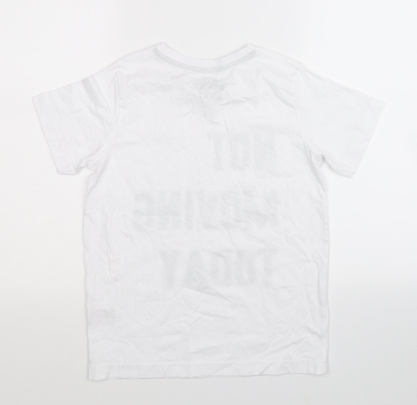 Matalan Boys White   Basic T-Shirt Size 10-11 Years