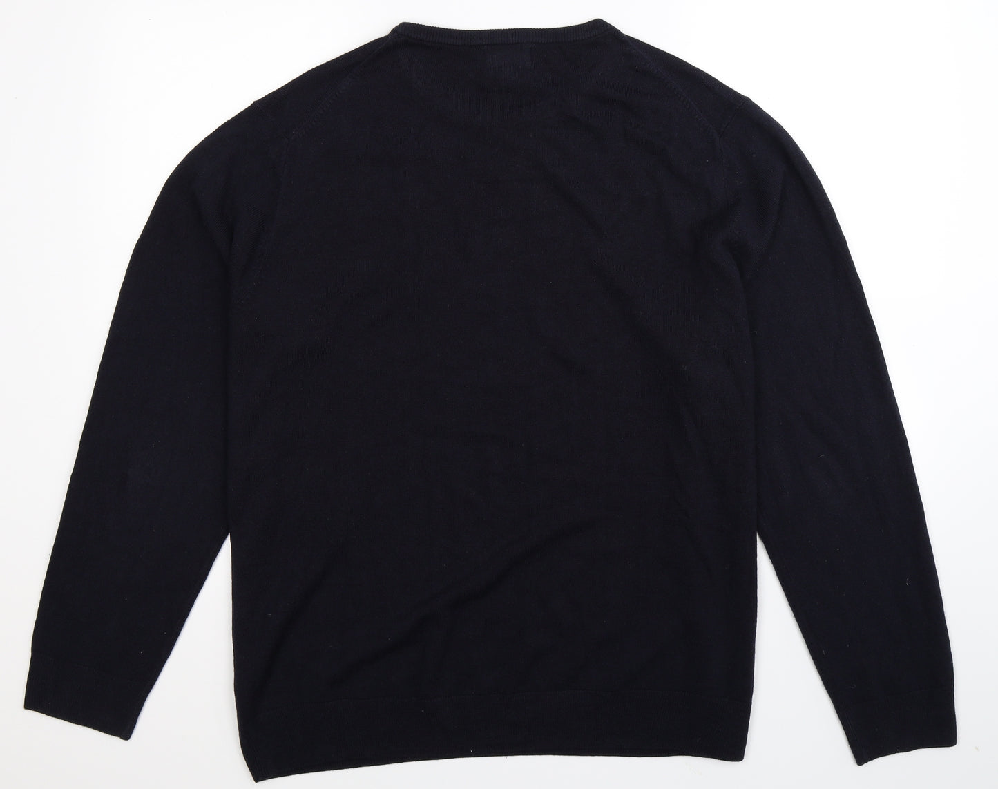 F&F Mens Blue  Knit Pullover Jumper Size 3XL
