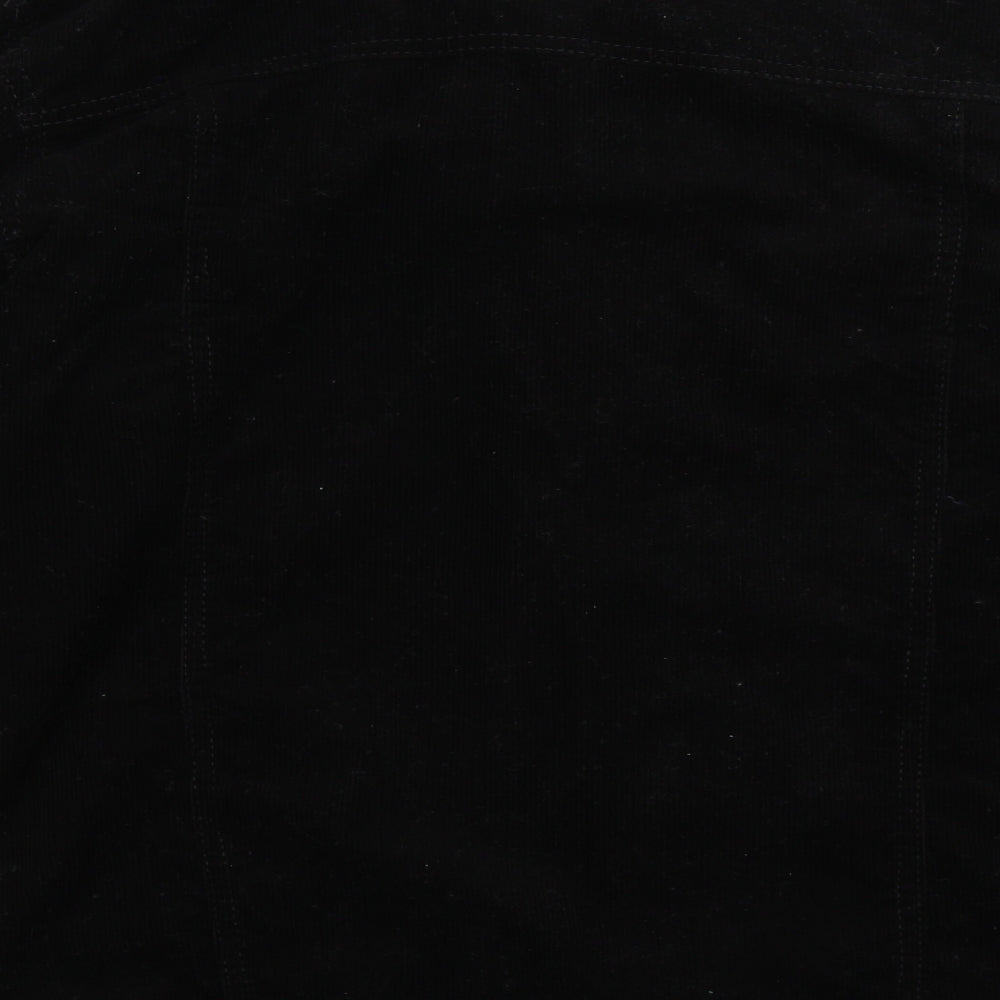 Boohoo Mens Black  Corduroy Jacket  Size L