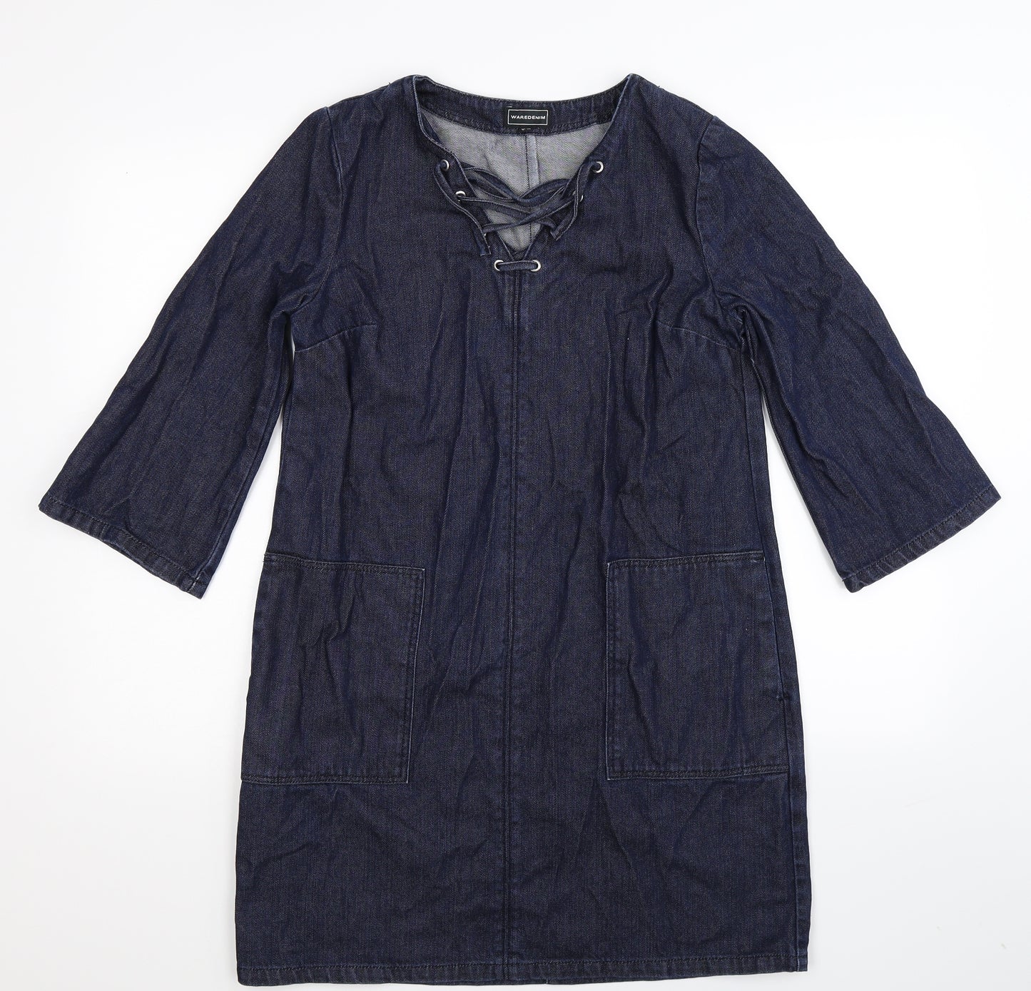 Warehouse Womens Blue  Denim Mini  Size 12
