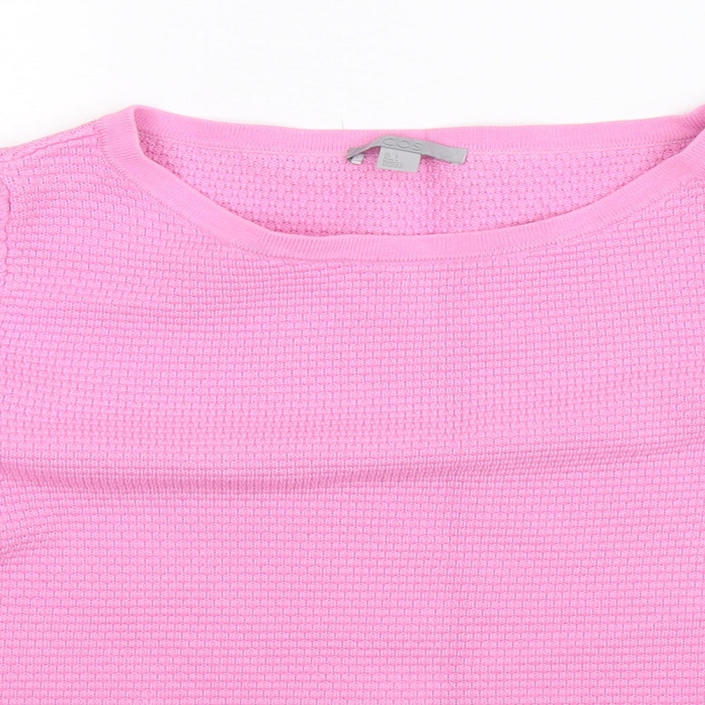 COS Womens Pink  Knit Pullover Jumper Size S