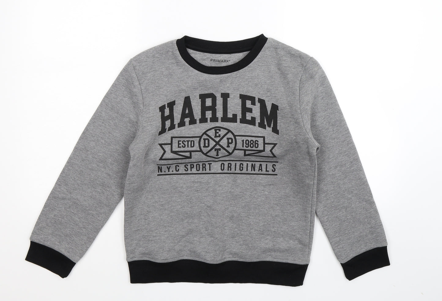 Primark Boys Grey   Pullover Sweatshirt Size 10-11 Years