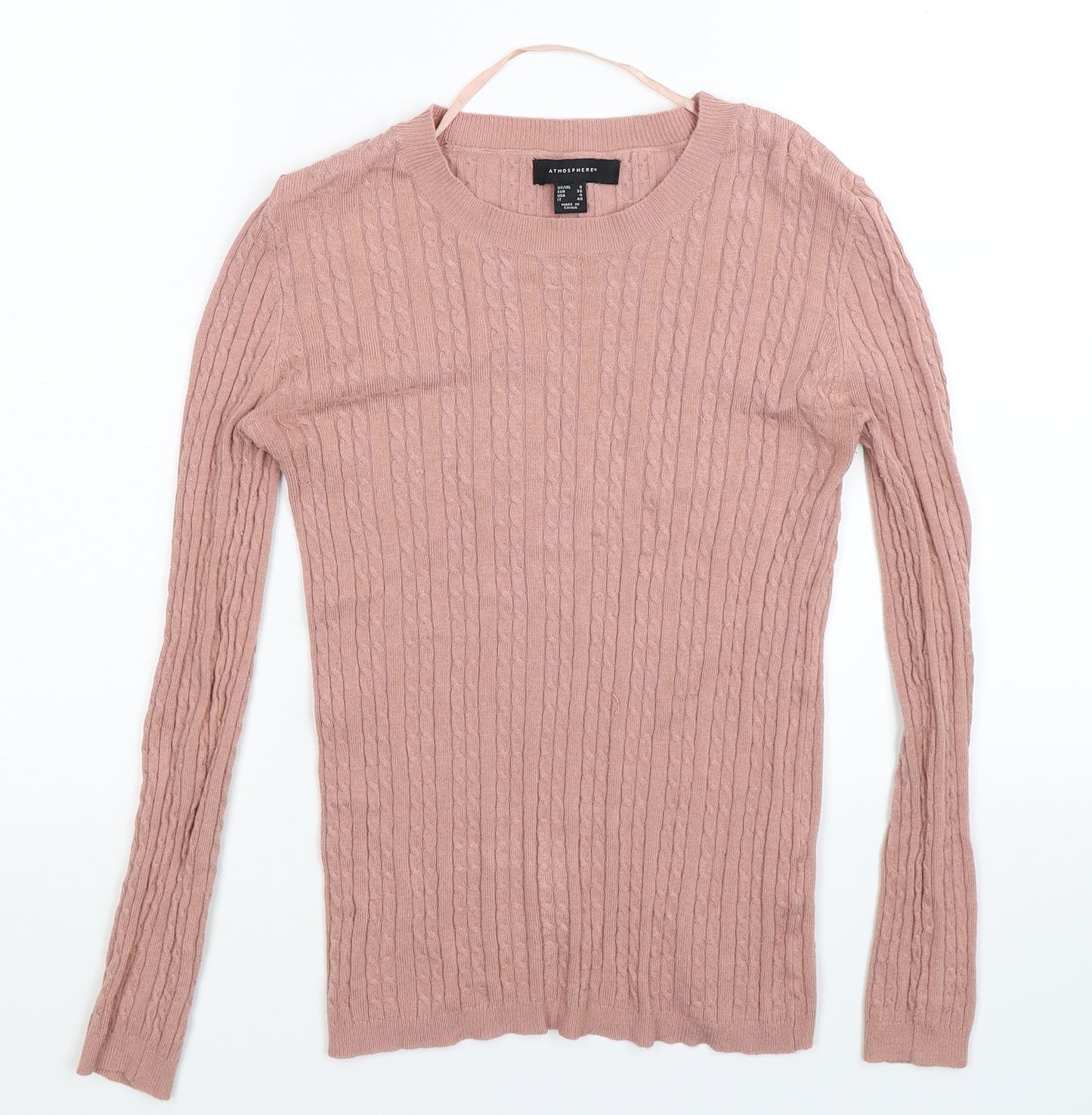 Atmosphere Womens Beige  Knit Pullover Jumper Size 8