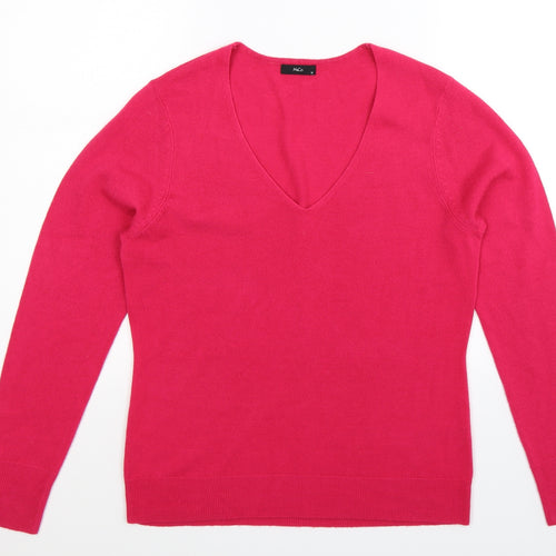 M&Co Womens Pink  Knit Pullover Jumper Size 12