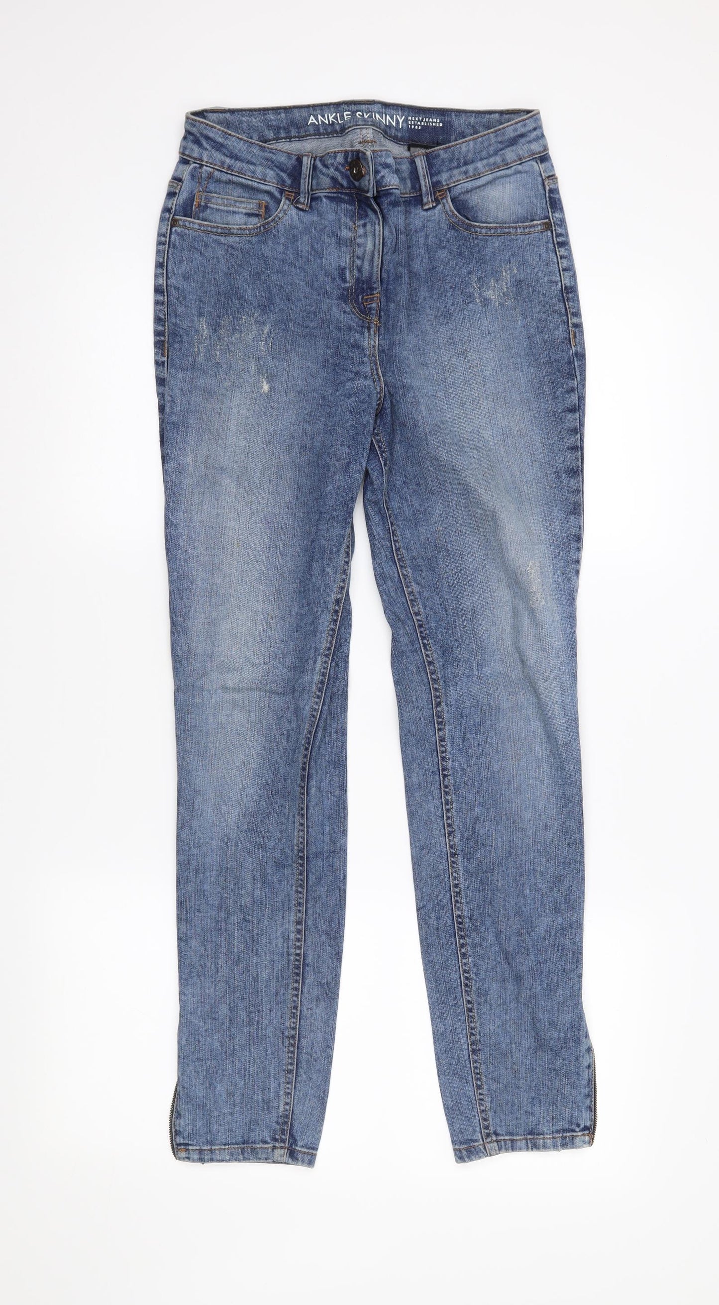 NEXT Womens Blue  Denim Skinny Jeans Size 10 L29 in