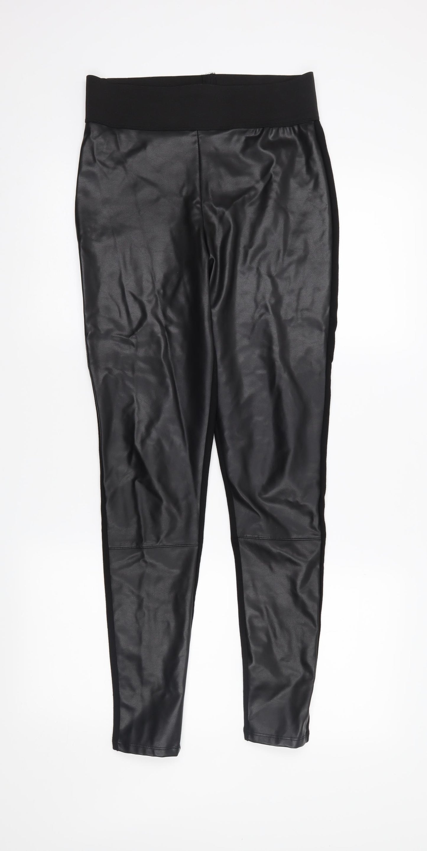 TU Womens Black   Pedal Pusher Leggings Size 10 L29 in