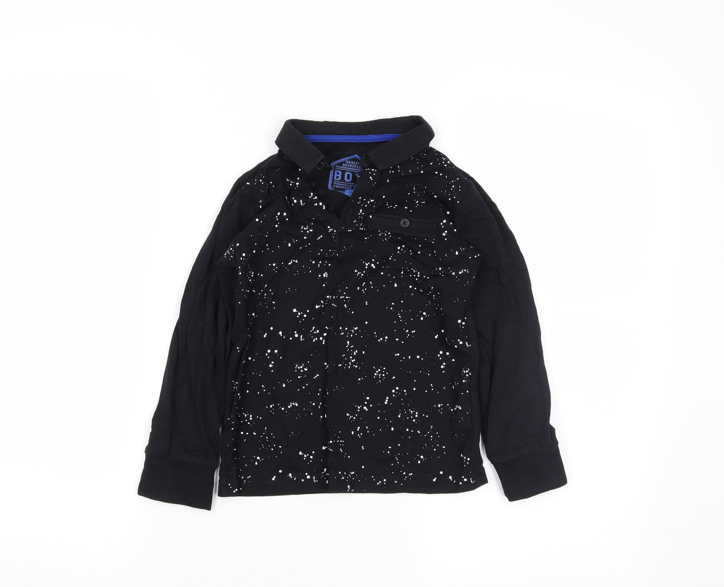 quality outfitters Boys Black   Basic Polo Size 6 Years