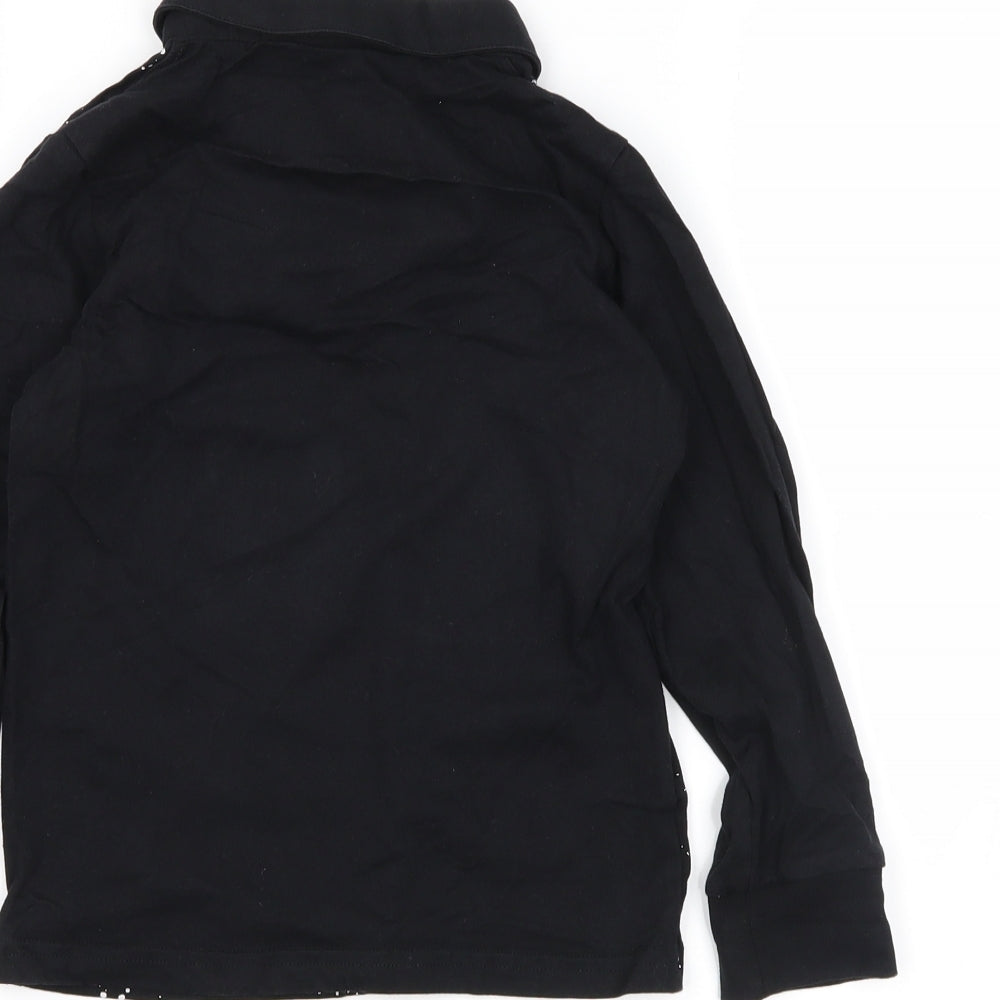 quality outfitters Boys Black   Basic Polo Size 6 Years