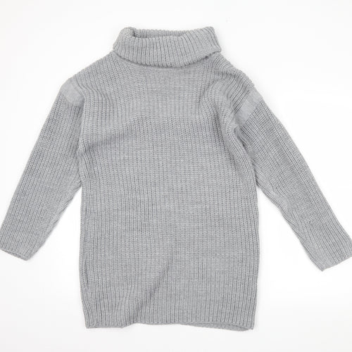 Boohoo Womens Grey   Pullover Jumper Size S