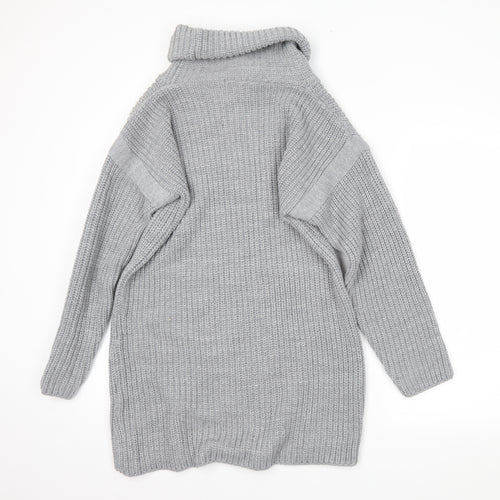 Boohoo Womens Grey   Pullover Jumper Size S