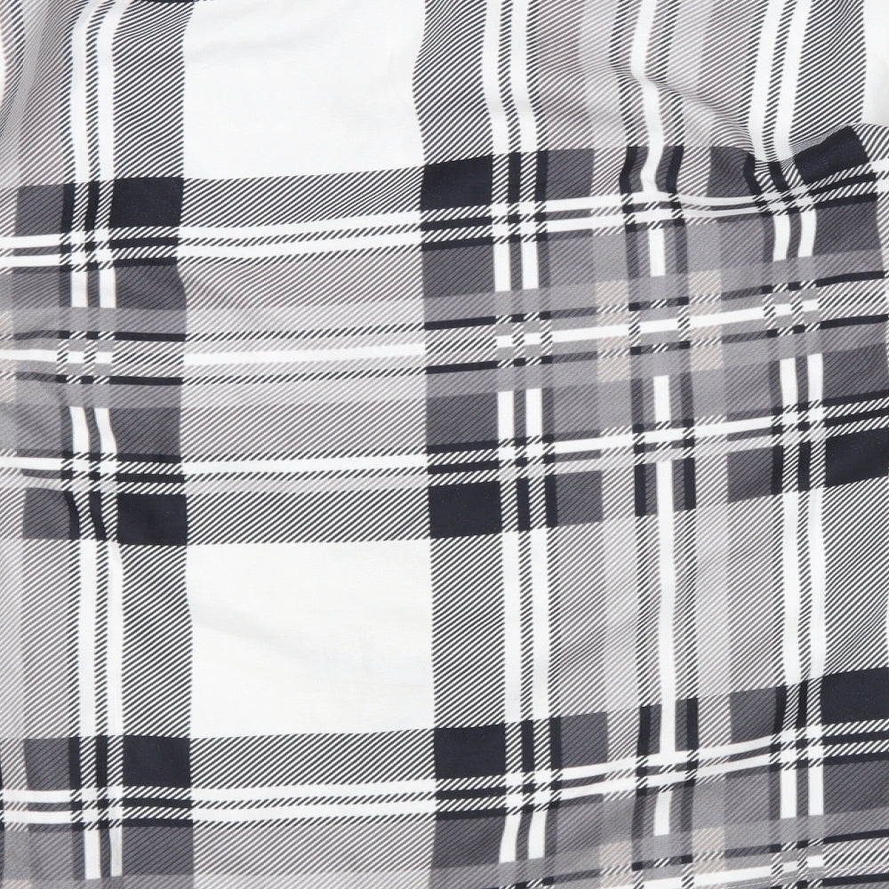 co order Womens White Plaid  Jacket  Size M  - Shacket