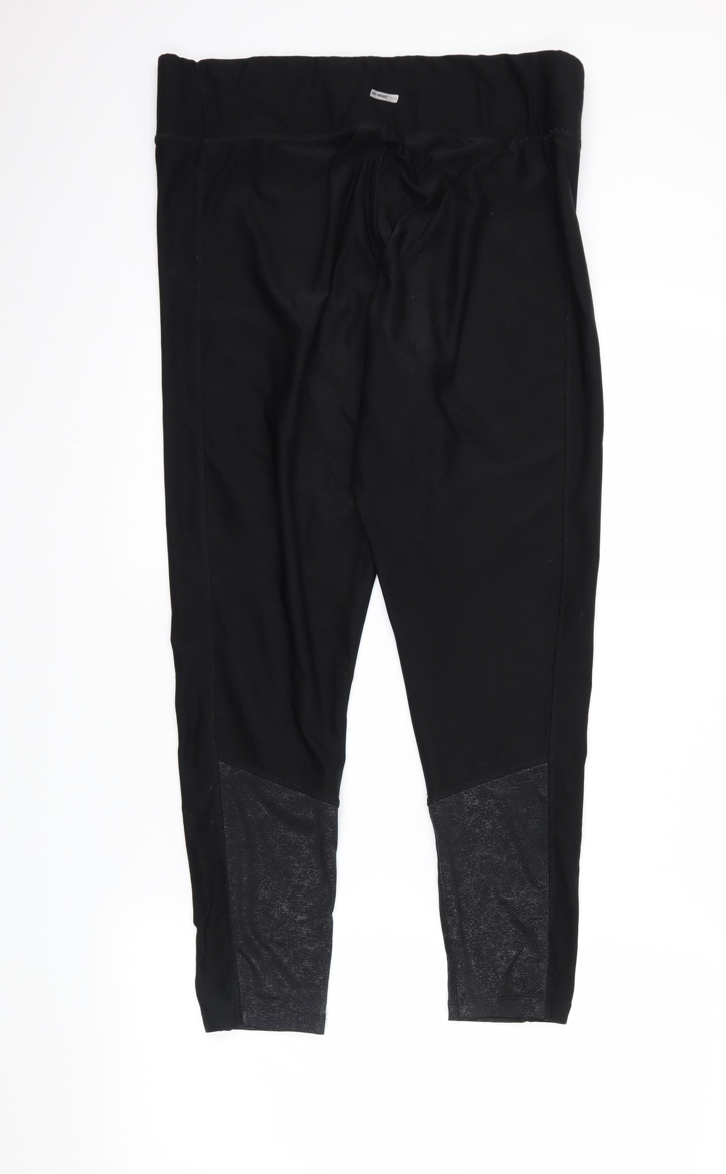 Athletic Works Womens Black   Compression Leggings Size L L26 in