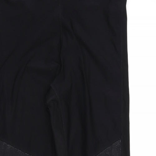 Athletic Works Womens Black   Compression Leggings Size L L26 in