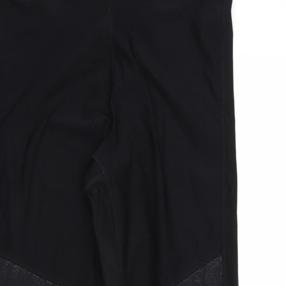 Athletic Works Womens Black   Compression Leggings Size L L26 in