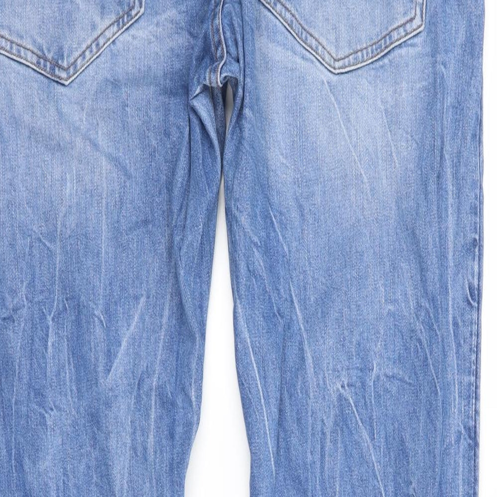 Raw Mens Blue  Denim Straight Jeans Size 36 L30 in