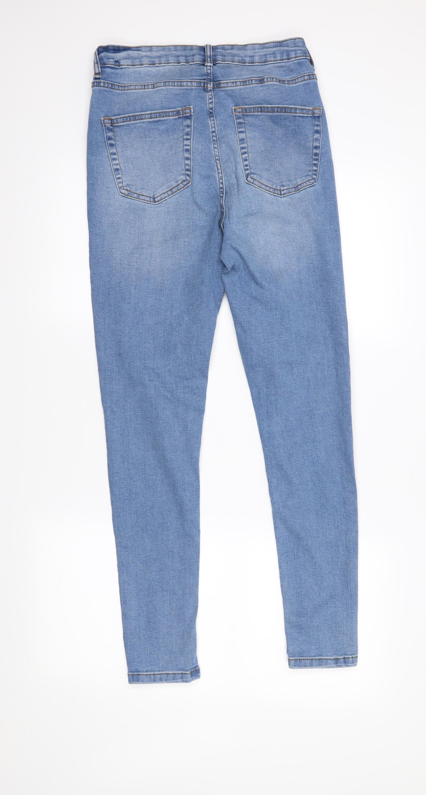 DenimCo Womens Blue  Denim Skinny Jeans Size 4 L28 in