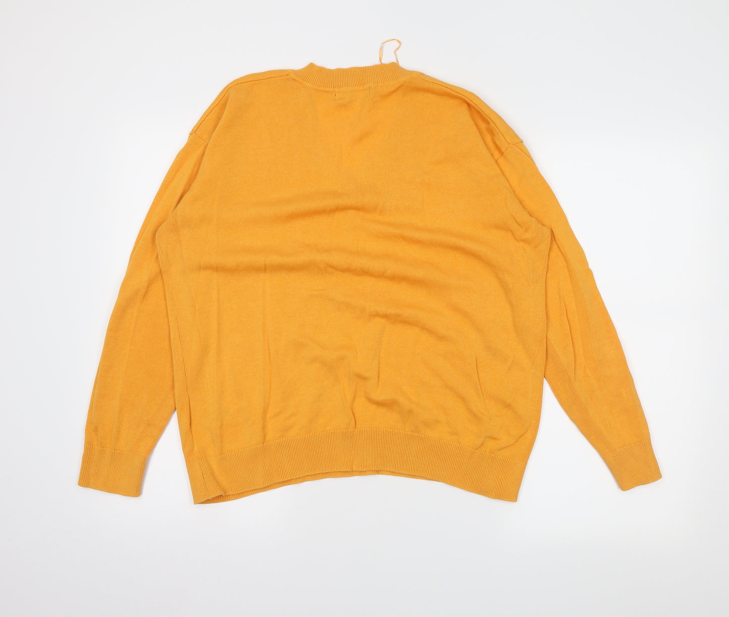 M&S Womens Orange   Pullover Jumper Size M