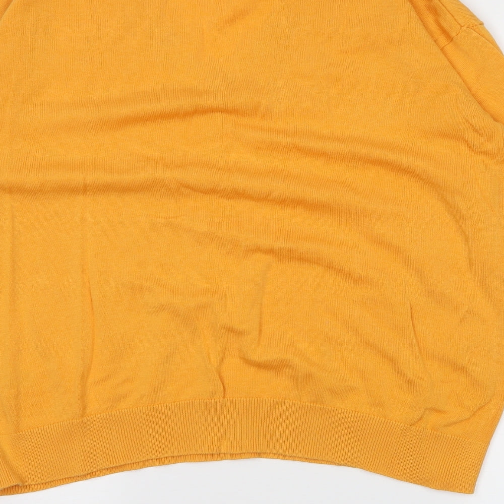 M&S Womens Orange   Pullover Jumper Size M