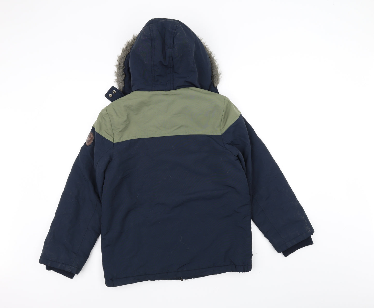 TU Boys Blue   Parka Coat Size 10-11 Years