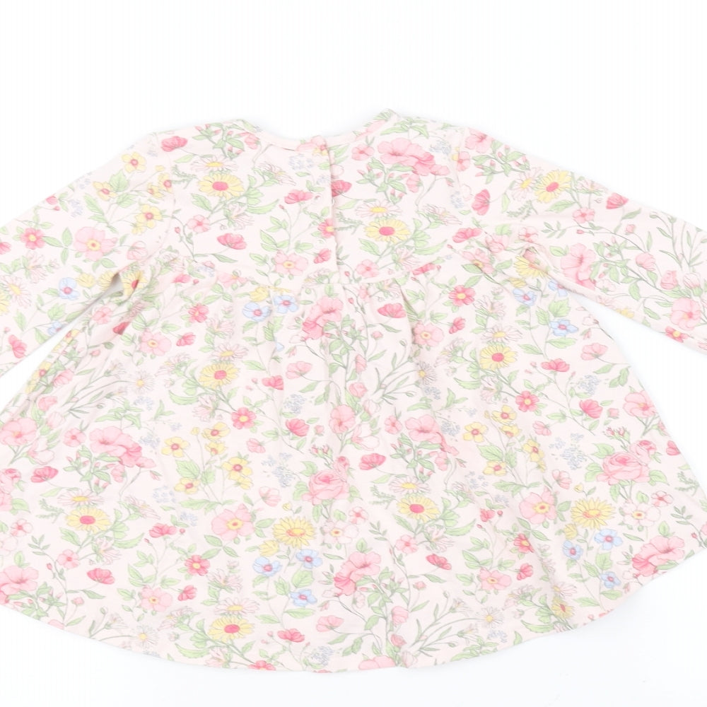 NEXT Girls Pink Floral  A-Line  Size 3-6 Months