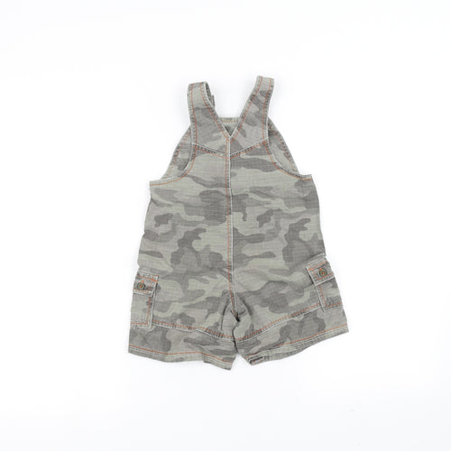 George Baby Green Camouflage  Dungaree One-Piece Size 12-18 Months