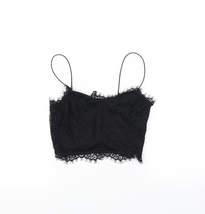 H&M Womens Black   Basic Blouse Size 8
