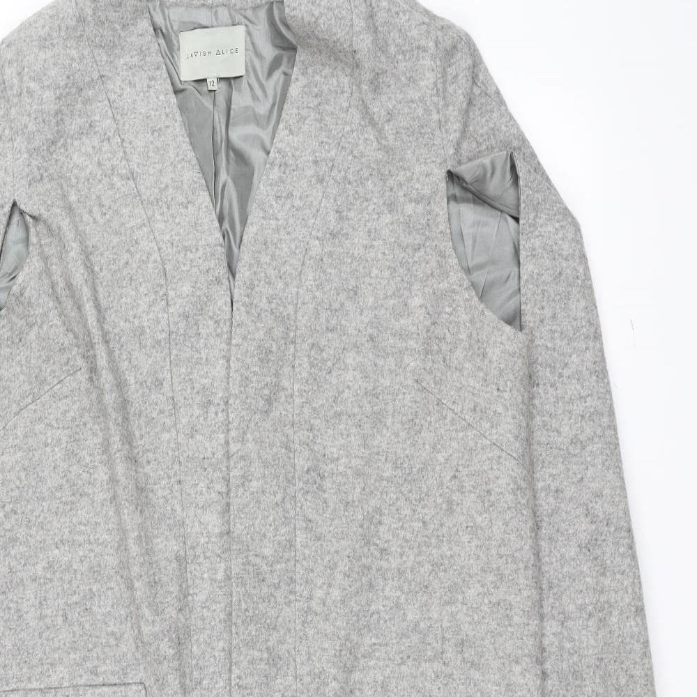 Lavish Alice Womens Grey   Jacket  Size 12
