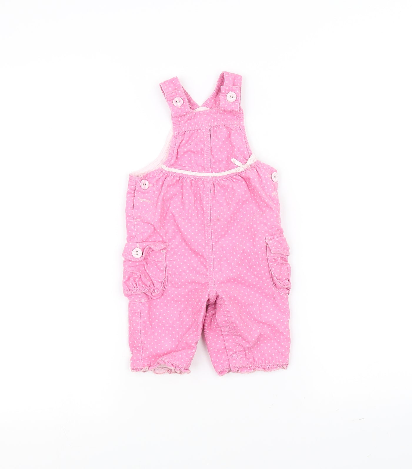 NEXT Baby Pink Polka Dot  Dungaree One-Piece Size 3-6 Months
