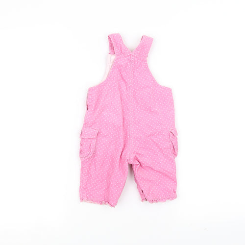 NEXT Baby Pink Polka Dot  Dungaree One-Piece Size 3-6 Months