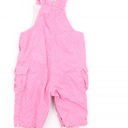 NEXT Baby Pink Polka Dot  Dungaree One-Piece Size 3-6 Months