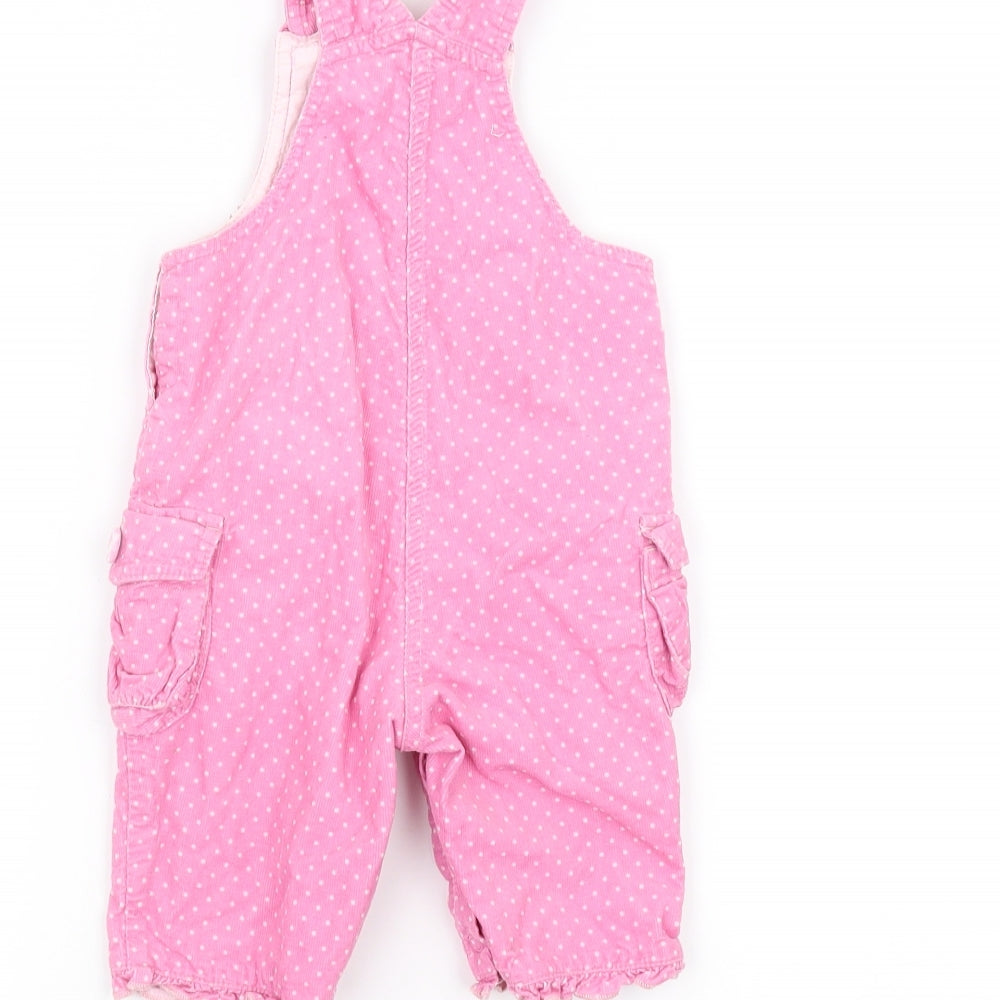 NEXT Baby Pink Polka Dot  Dungaree One-Piece Size 3-6 Months