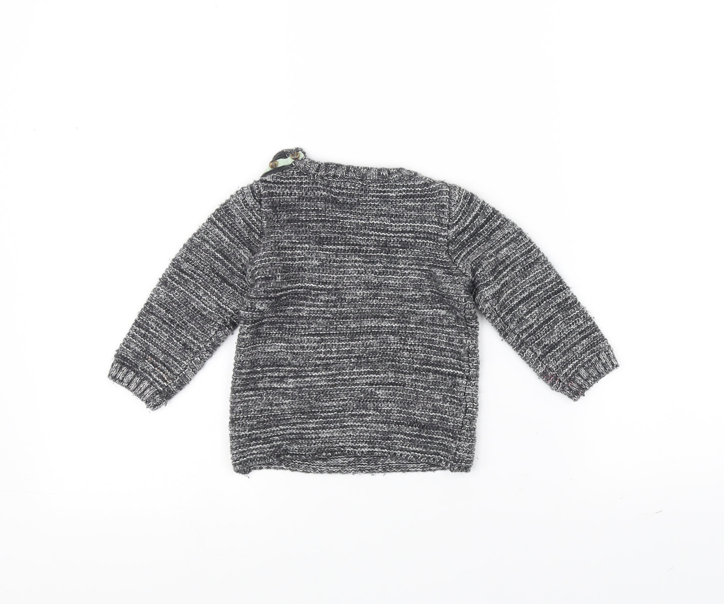 Mini Club Baby Grey  Knit Pullover Jumper Size 6-9 Months