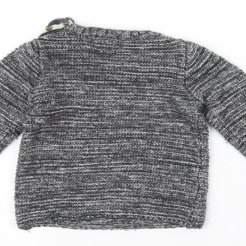 Mini Club Baby Grey  Knit Pullover Jumper Size 6-9 Months