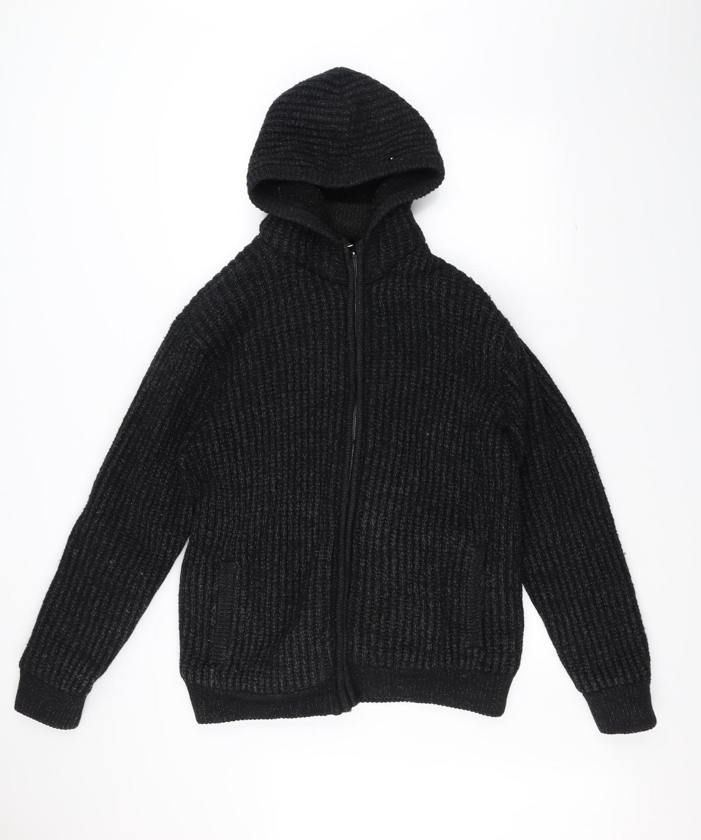 NEXT Mens Black  Knit Jacket  Size XL