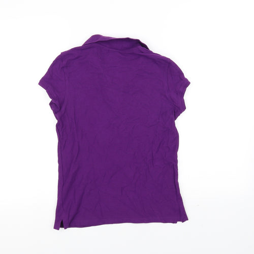 Killer Whale Womens Purple   Basic Polo Size S