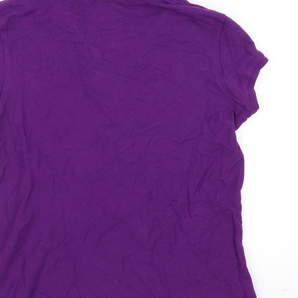 Killer Whale Womens Purple   Basic Polo Size S