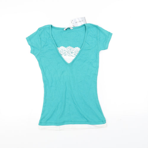 Atmosphere Womens Green   Basic T-Shirt Size 10