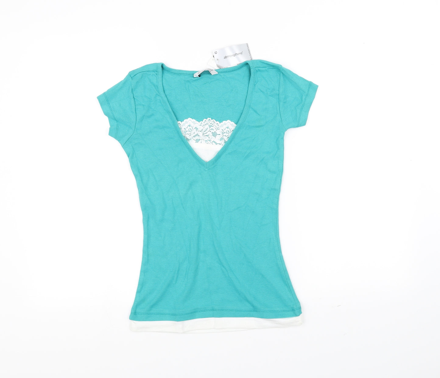 Atmosphere Womens Green   Basic T-Shirt Size 10