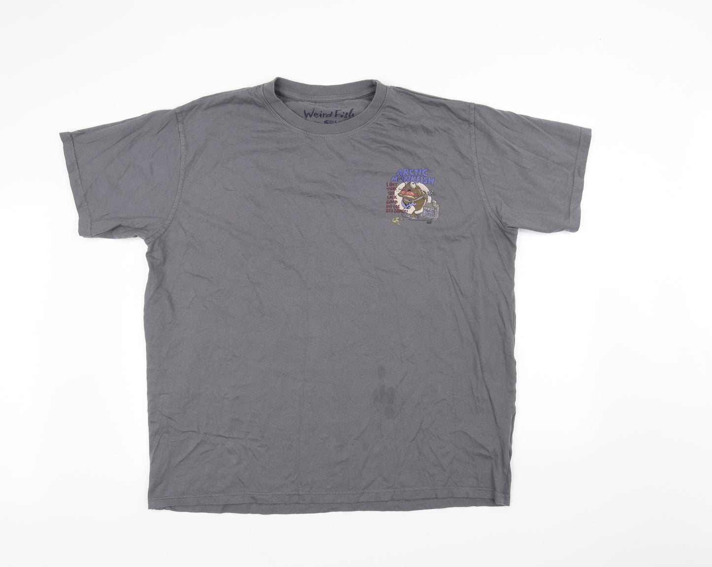 Weird Fish Mens Grey    T-Shirt Size 3XL