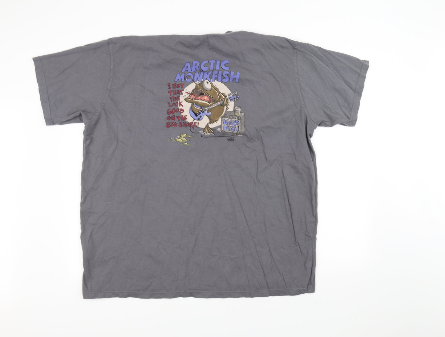 Weird Fish Mens Grey    T-Shirt Size 3XL