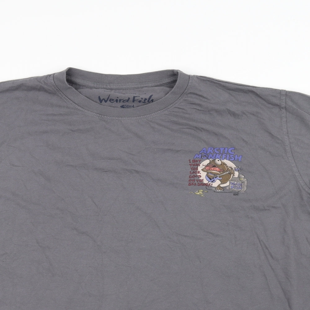 Weird Fish Mens Grey    T-Shirt Size 3XL
