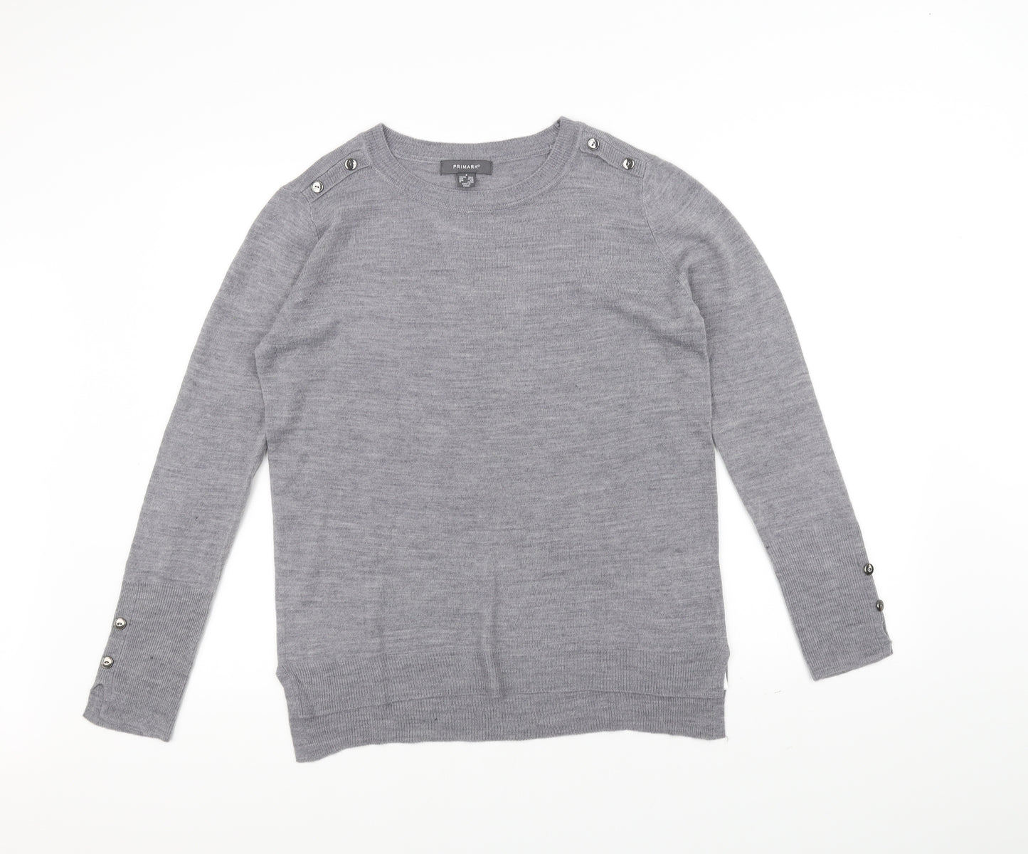 Primark Womens Grey   Pullover Jumper Size S