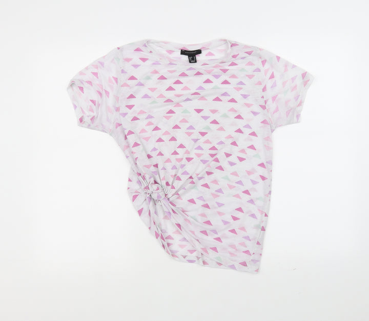 Atmosphere Womens White Basic T-Shirt Size 10