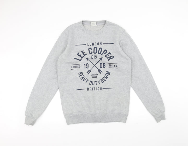 Lee Cooper Mens Grey   Pullover Jumper Size S