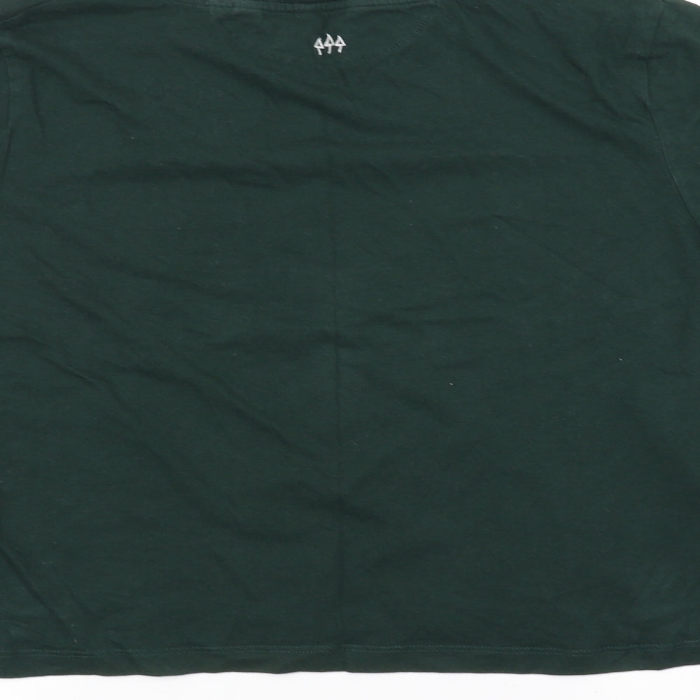 Jack Wills Womens Green   Cropped T-Shirt Size L