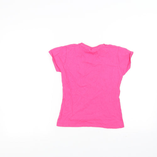 Fruit of the Loom Girls Pink   Basic T-Shirt Size 7-8 Years